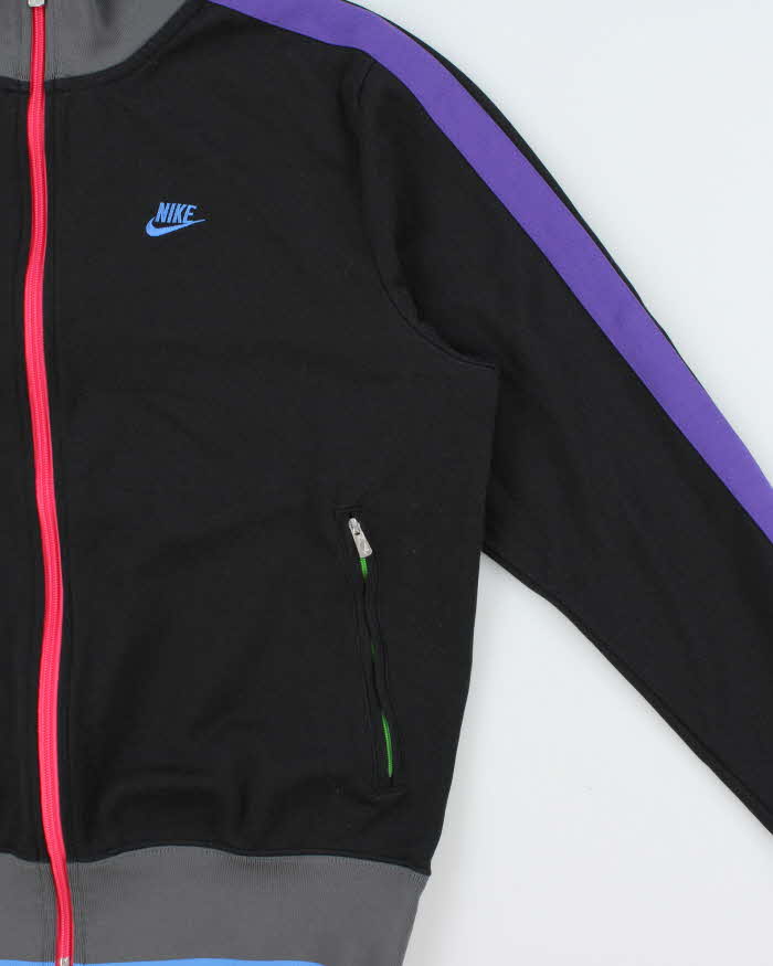 Vintage Y2K 00s Nike Multicoloured Classic Funnel Neck Track Jacket - M