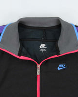 Vintage Y2K 00s Nike Multicoloured Classic Funnel Neck Track Jacket - M