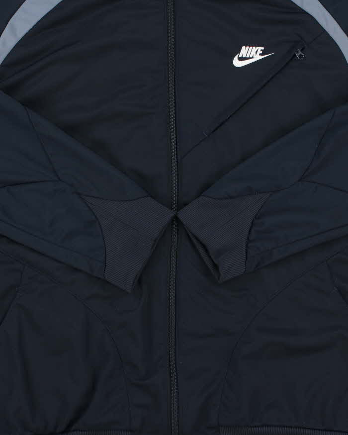 Vintage Y2K 00s Nike Embroidered Funnel Neck Tech Track Jacket - L