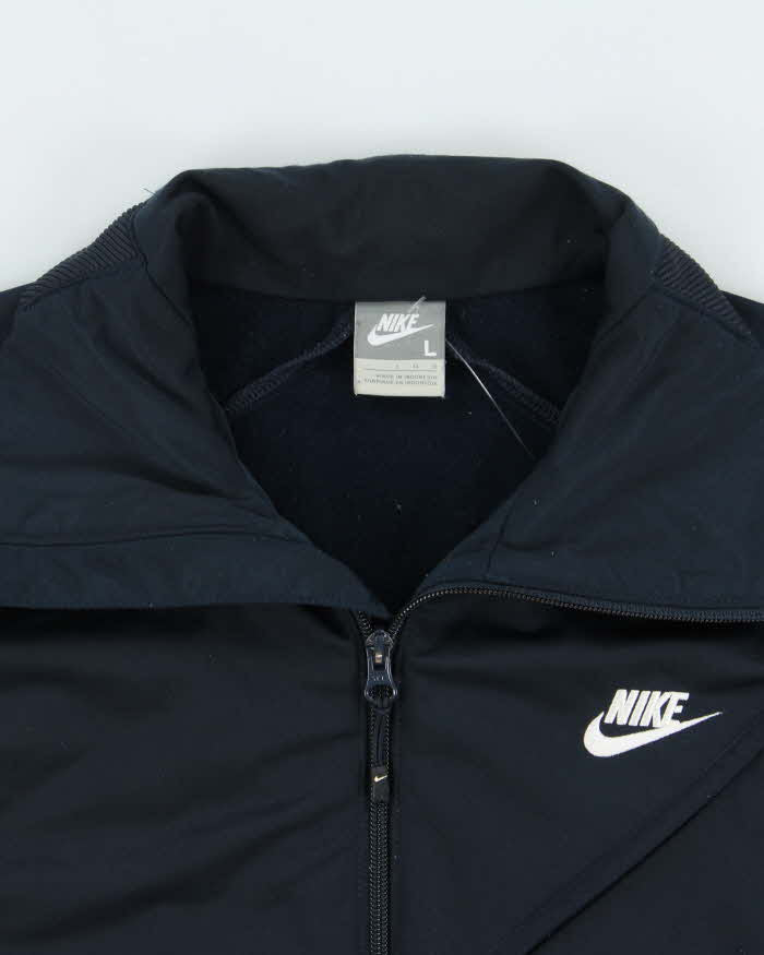 Vintage Y2K 00s Nike Embroidered Funnel Neck Tech Track Jacket - L