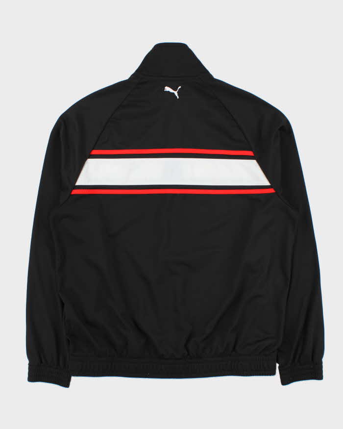 Vintage Puma Classic Striped Embroidered Funnel Neck Track Jacket - L