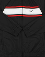 Vintage Puma Classic Striped Embroidered Funnel Neck Track Jacket - L