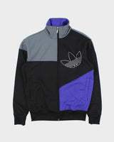 Vintage Adidas Originals Colourblock Trefoil Funnel Neck Track Jacket - S