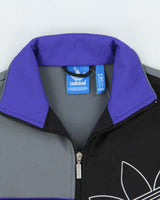 Vintage Adidas Originals Colourblock Trefoil Funnel Neck Track Jacket - S
