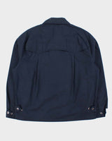 Vintage 1970s Navy Made In Canada Canvas Utility Harrington Jacket - L