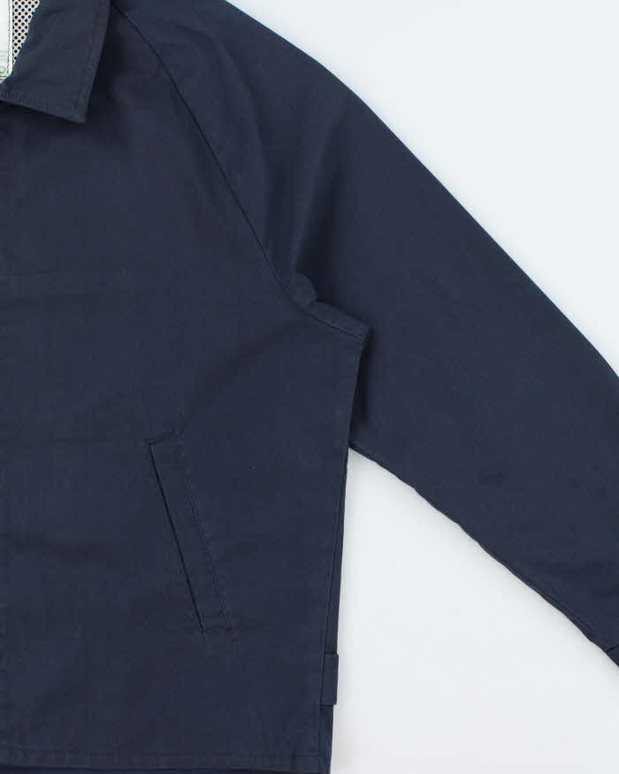 Vintage 1970s Navy Made In Canada Canvas Utility Harrington Jacket - L