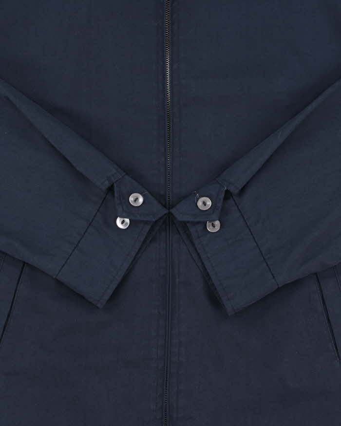 Vintage 1970s Navy Made In Canada Canvas Utility Harrington Jacket - L