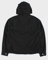 Vintage Polo Ralph Lauren Black Canvas Twill Hooded Harrington Jacket - XL