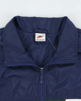 Vintage 1990s Nike Colourblock Embroidered Big Swoosh Shell Windbreaker Jacket - XL