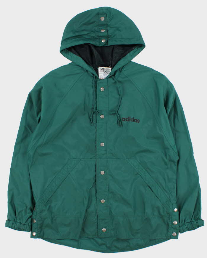 Vintage 1990s Adidas Lightweight Soft Shell Big Logo Waterproof Jacket - S