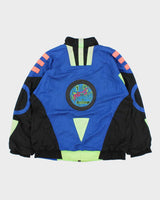 Vintage 1980s Adidas Originals Planet Colourblock Shell Windbreaker Jacket - L
