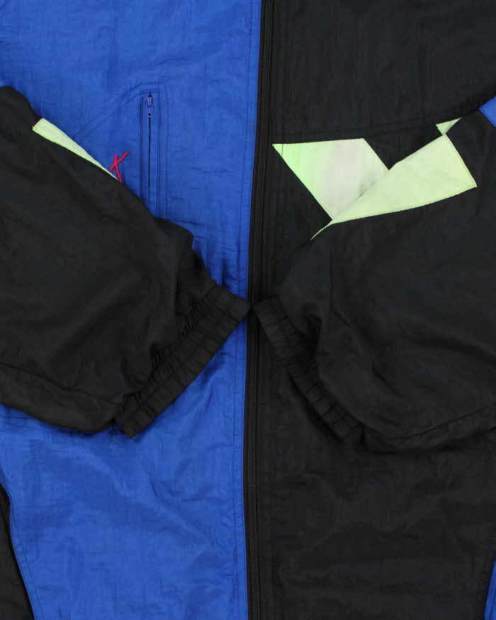 Vintage 1980s Adidas Originals Planet Colourblock Shell Windbreaker Jacket - L