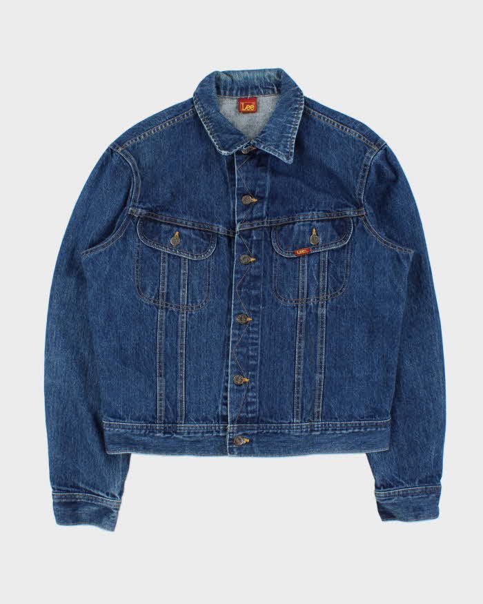 Vintage 1980s Lee Medium Wash Made In Canada Denim Trucker Jacket - L