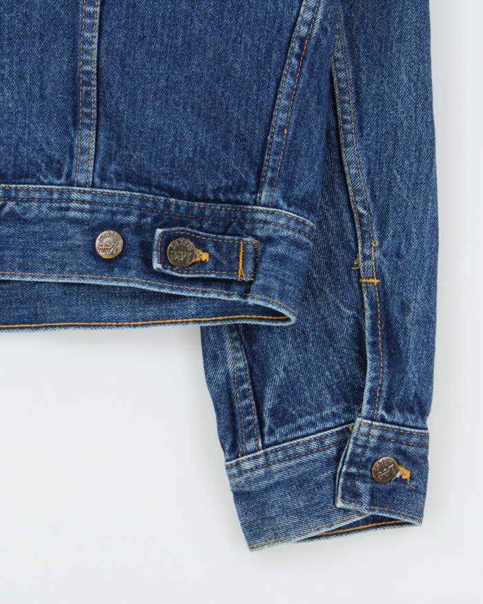 Vintage 1980s Lee Medium Wash Made In Canada Denim Trucker Jacket - L