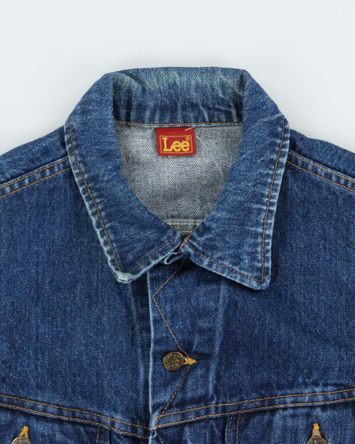Vintage 1980s Lee Medium Wash Made In Canada Denim Trucker Jacket - L