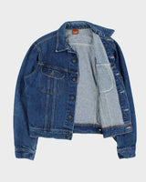 Vintage 1980s Lee Medium Wash Made In Canada Denim Trucker Jacket - L