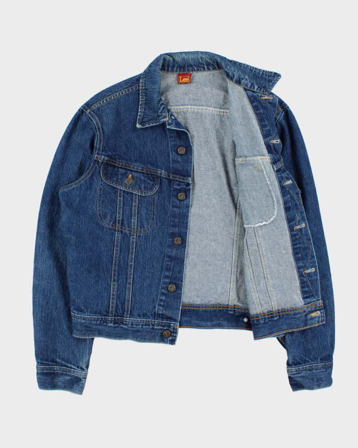 Vintage 1980s Lee Medium Wash Made In Canada Denim Trucker Jacket - L