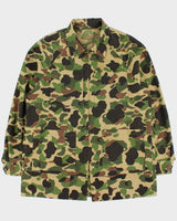 Vintage 1960s Duck Camo Made In USA Canvas Field Hunting Jacket - L