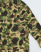 Vintage 1960s Duck Camo Made In USA Canvas Field Hunting Jacket - L