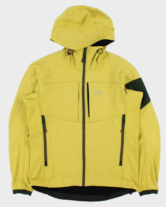 Vintage Y2K 00s Arc'teryx Gamma MX Hoody Lime Green Polartec Soft Shell Technical Jacket - L