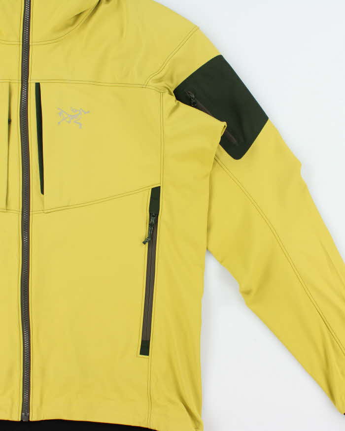 Vintage Y2K 00s Arc'teryx Gamma MX Hoody Lime Green Polartec Soft Shell Technical Jacket - L