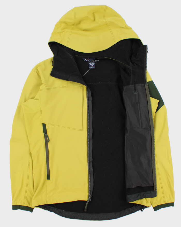 Vintage Y2K 00s Arc'teryx Gamma MX Hoody Lime Green Polartec Soft Shell Technical Jacket - L