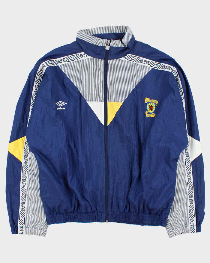 Vintage 1990-92 Umbro Scotland International Football Shell Track Jacket - L