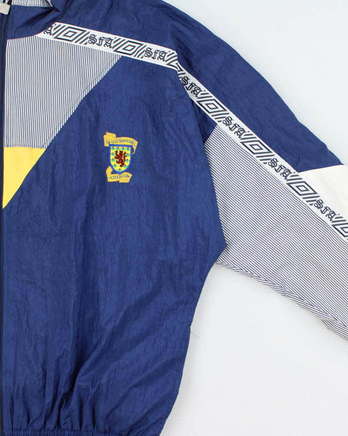 Vintage 1990-92 Umbro Scotland International Football Shell Track Jacket - L