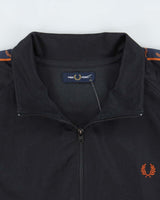 Vintage Fred Perry Heavyweight Taped Satin Track Jacket - XXL