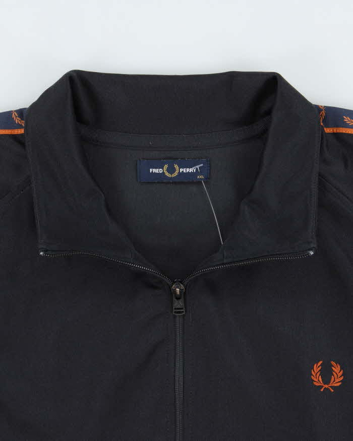 Vintage Fred Perry Heavyweight Taped Satin Track Jacket - XXL