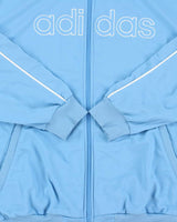 Vintage Y2K 00s Adidas Sky Blue Embroidered Track Jacket - XL