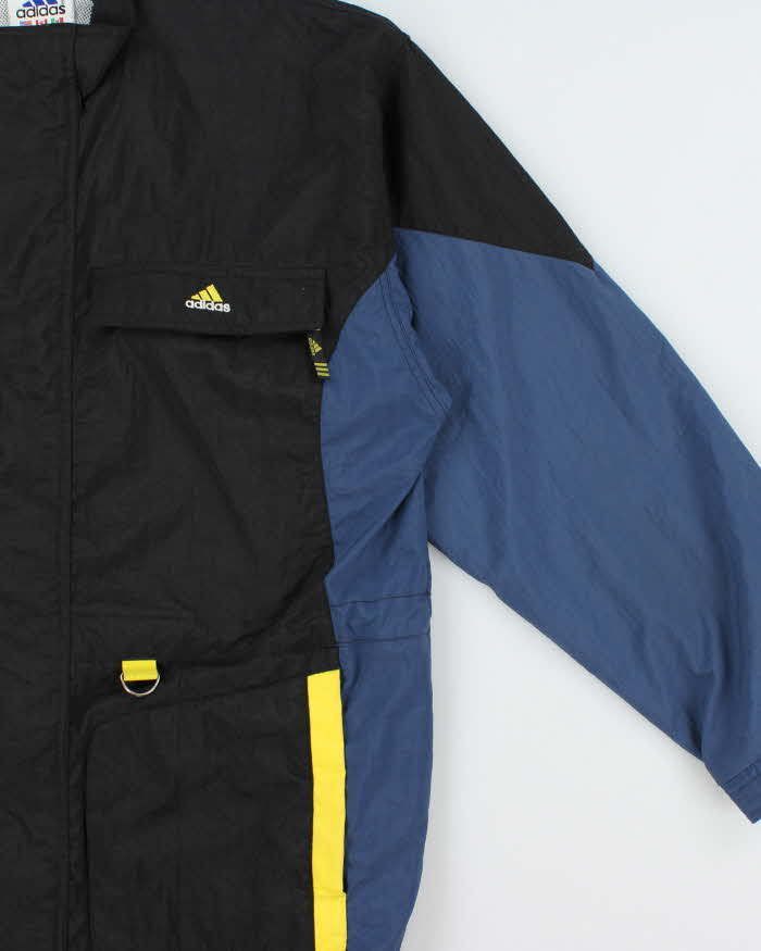 Vintage 1990s Adidas Embroidered Shell Waterproof Outdoors Jacket - L