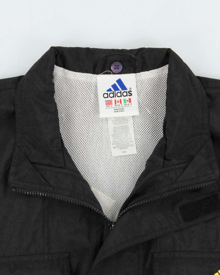 Vintage 1990s Adidas Embroidered Shell Waterproof Outdoors Jacket - L