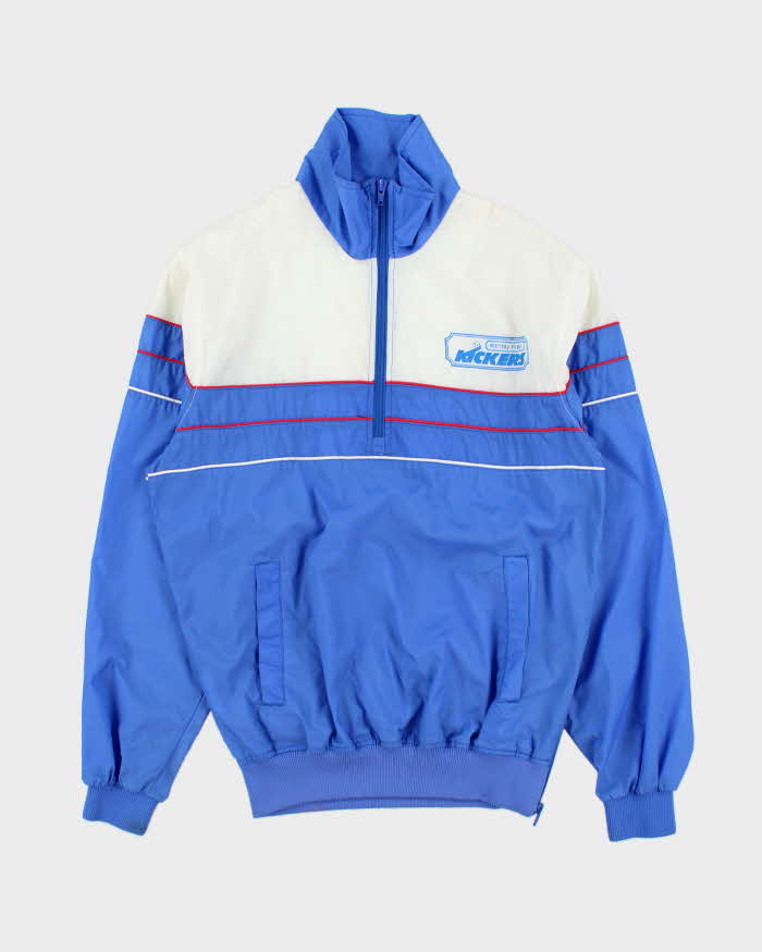 Vintage 1970s Metro Ford Kickers Quarter-Zip Shell Football Pullover Jacket - S