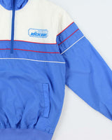 Vintage 1970s Metro Ford Kickers Quarter-Zip Shell Football Pullover Jacket - S
