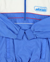 Vintage 1970s Metro Ford Kickers Quarter-Zip Shell Football Pullover Jacket - S