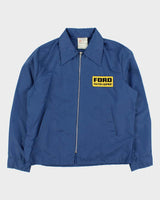 Vintage 1970s Ford Tractors-Equipment Patch Shell Made In Canada Harrington Jacket - M