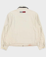Vintage Y2K 00s Tommy Hilfiger Beige Canvas Harrington Jacket - XL