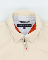 Vintage Y2K 00s Tommy Hilfiger Beige Canvas Harrington Jacket - XL