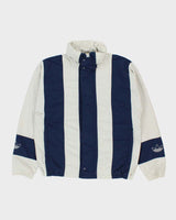 Vintage Adidas Originals Striped Twill 'Bailer Wind' Jacket - L