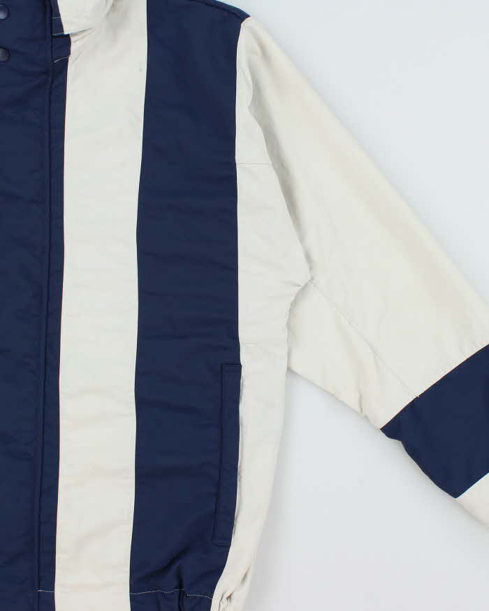 Vintage Adidas Originals Striped Twill 'Bailer Wind' Jacket - L