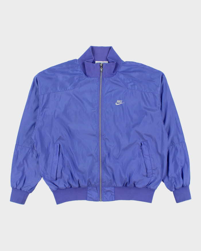 Vintage 1990s Nike International Lavender Soft Shell Embroidered Windbreaker Jacket - XL