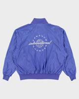 Vintage 1990s Nike International Lavender Soft Shell Embroidered Windbreaker Jacket - XL
