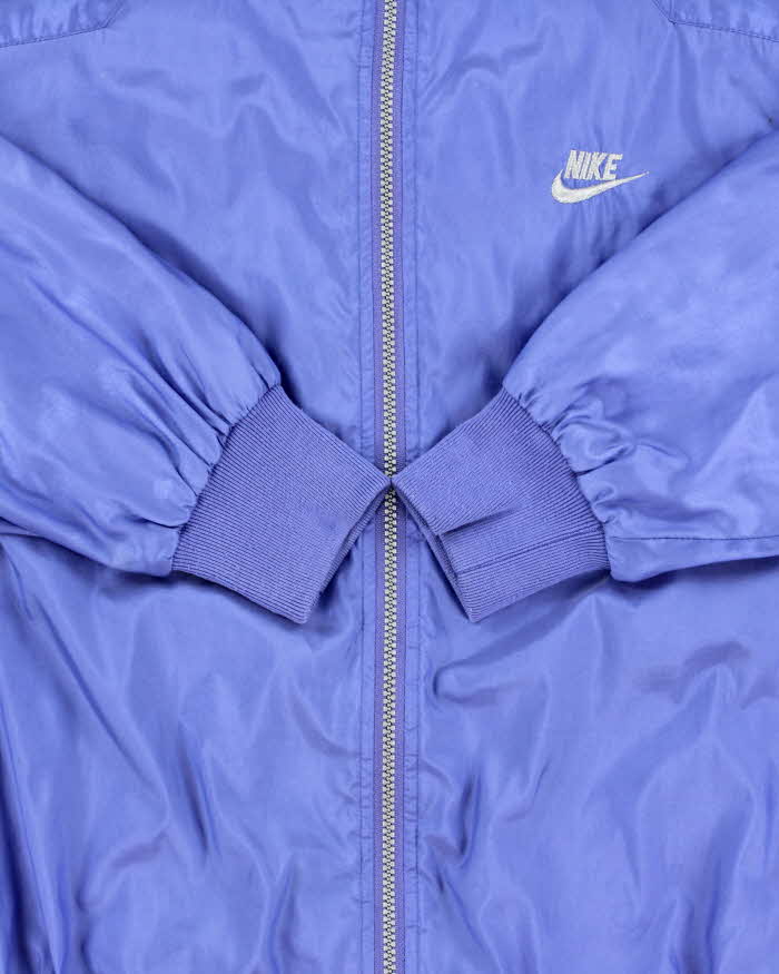 Vintage 1990s Nike International Lavender Soft Shell Embroidered Windbreaker Jacket - XL