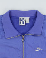 Vintage 1990s Nike International Lavender Soft Shell Embroidered Windbreaker Jacket - XL