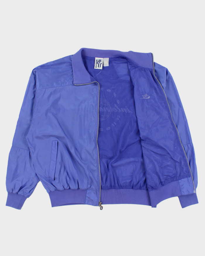 Vintage 1990s Nike International Lavender Soft Shell Embroidered Windbreaker Jacket - XL
