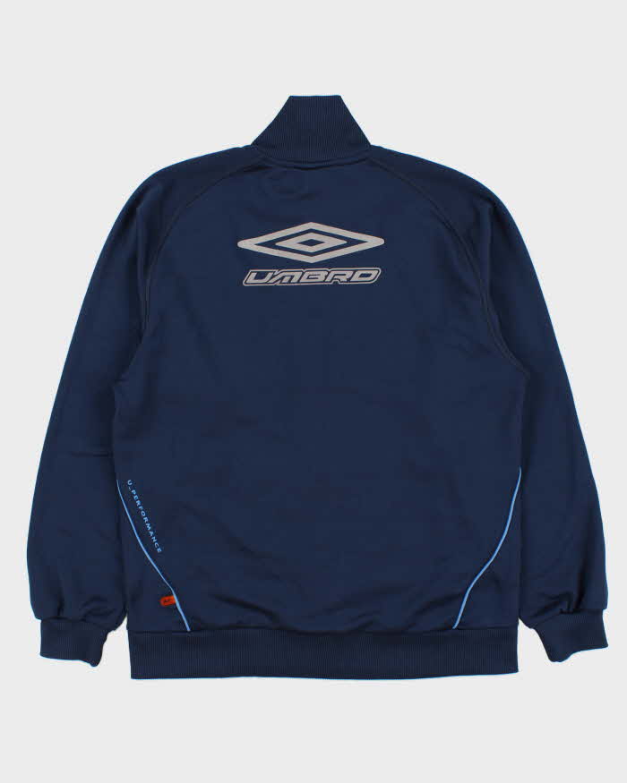 Vintage Y2K 00s Umbro Navy Classic Logo Track Jacket - M