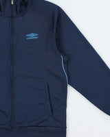 Vintage Y2K 00s Umbro Navy Classic Logo Track Jacket - M