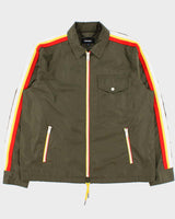Vintage Khaki Diesel J-Ribplaza Shell Tape Harrington Jacket - XL