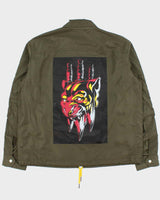Vintage Khaki Diesel J-Ribplaza Shell Tape Harrington Jacket - XL